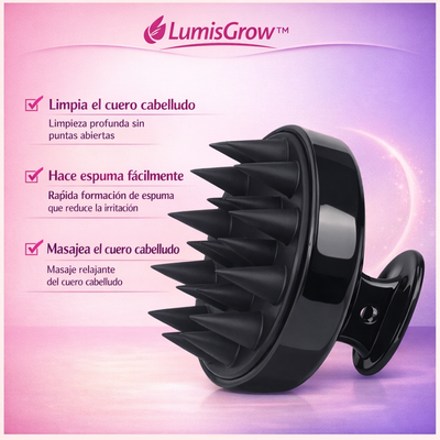 Peine masaje capilar ducha LumisGrow™