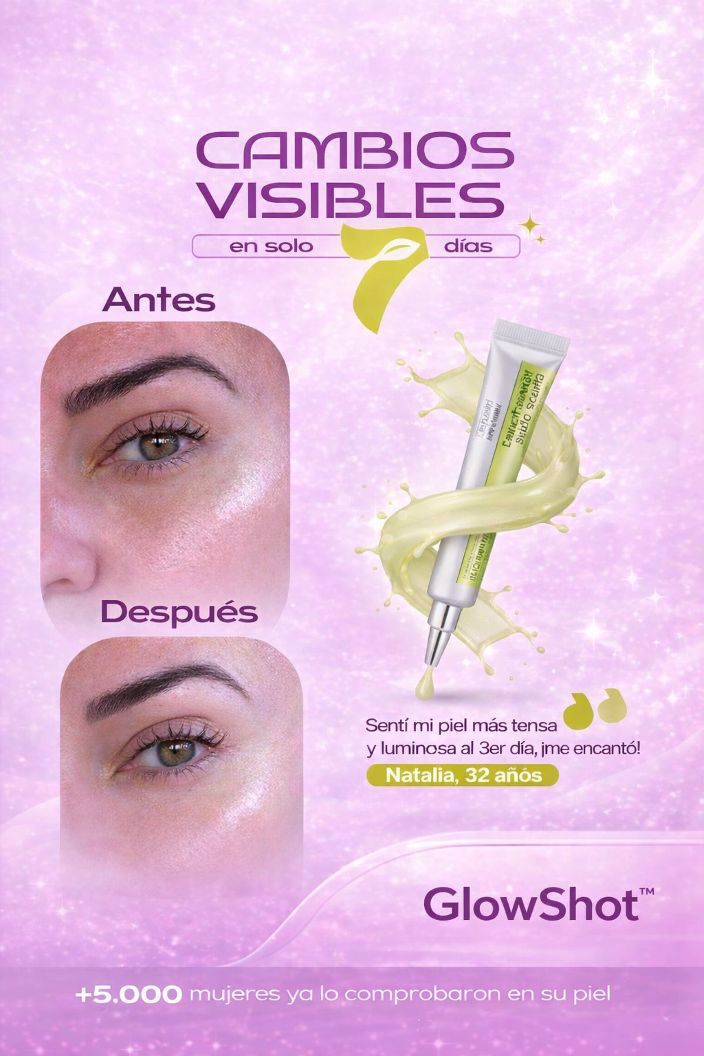 Sérum facial reafirmante con retinol coreano